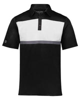 Holloway Men's Dry-Excel™ Prism Bold Polo. 222576 - Black/ White