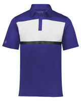 Holloway Men's Dry-Excel™ Prism Bold Polo. 222576 - Purple/ White