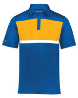 Holloway Men's Dry-Excel™ Prism Bold Polo. 222576 - Royal/ Gold