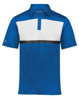 Holloway Men's Dry-Excel™ Prism Bold Polo. 222576 - Royal/ White