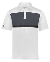 Holloway Men's Dry-Excel™ Prism Bold Polo. 222576 - White/ Carbon