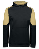 Holloway Youth Blue Chip Hooded Sweatshirt. 222640 - Black/ Vegas Gold