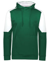 Holloway Youth Blue Chip Hooded Sweatshirt. 222640 - Dark Green/ White