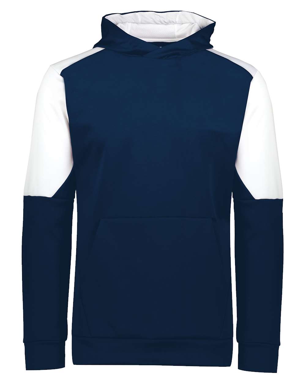 Holloway Youth Blue Chip Hooded Sweatshirt. 222640 - Navy/ White