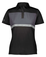 Holloway Women's Prism Bold Polo. 222776 - Black/ Carbon