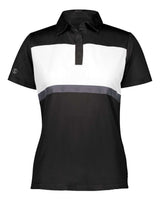 Holloway Women's Prism Bold Polo. 222776 - Black/ White