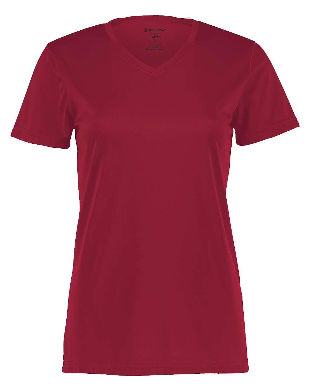 Holloway Women's Momentum V-Neck T-Shirt. 222820 - Cardinal