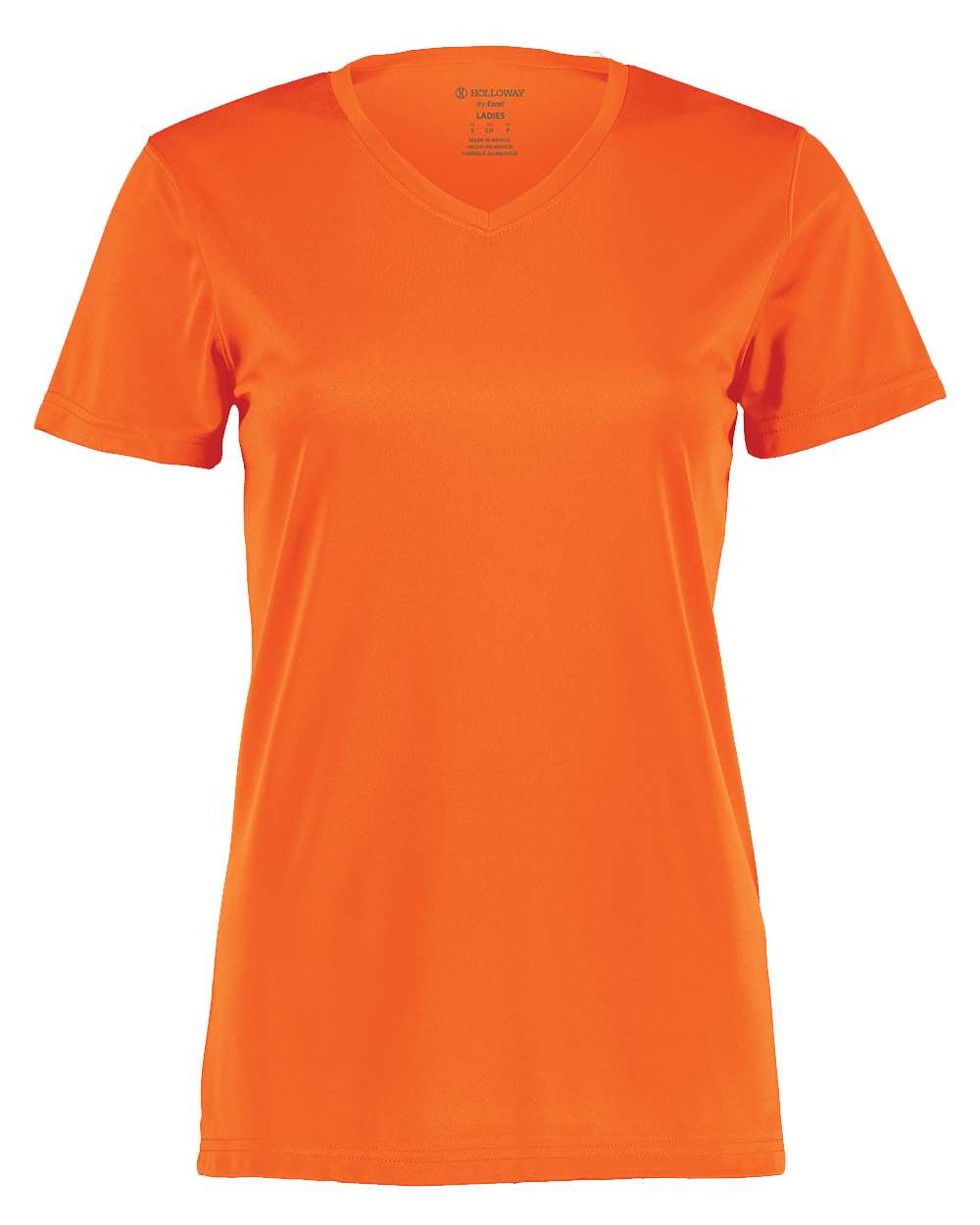 Holloway Women's Momentum V-Neck T-Shirt. 222820 - Electric Orange