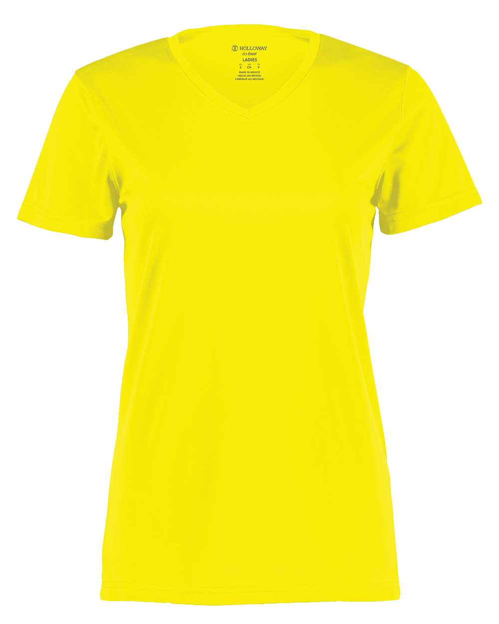 Holloway Women's Momentum V-Neck T-Shirt. 222820 - Electric Yellow