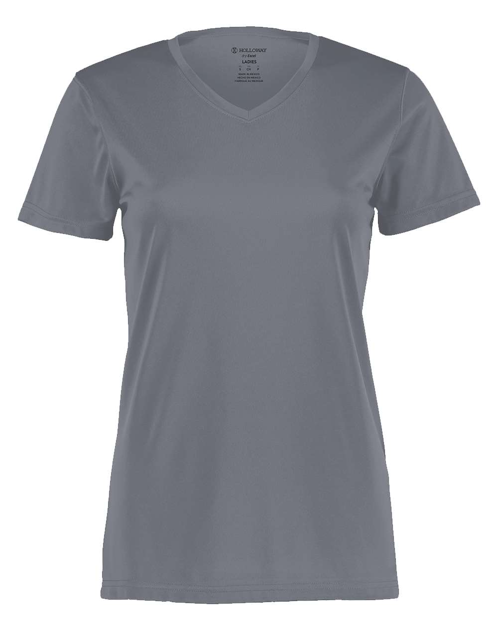 Holloway Women's Momentum V-Neck T-Shirt. 222820 - Graphite