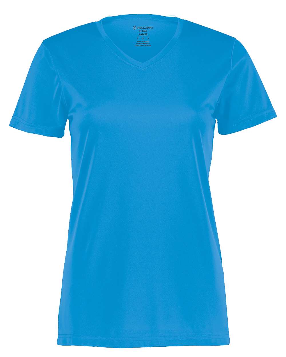 Holloway Women's Momentum V-Neck T-Shirt. 222820 - Power Blue