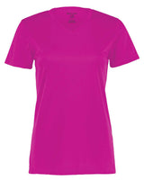 Holloway Women's Momentum V-Neck T-Shirt. 222820 - Power Pink