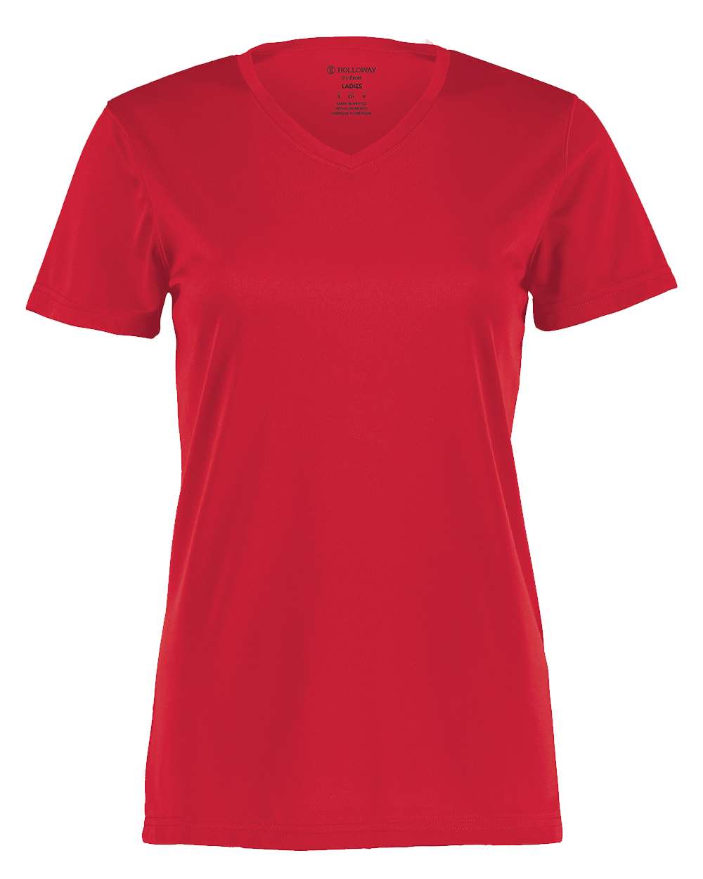 Holloway Women's Momentum V-Neck T-Shirt. 222820 - Scarlet