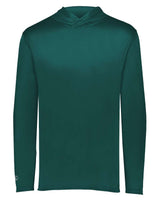 Holloway Men's Momentum Hooded Long Sleeve T-Shirt. 222830 - Dark Green