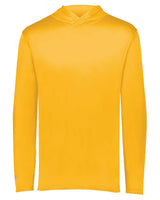 Holloway Men's Momentum Hooded Long Sleeve T-Shirt. 222830 - Gold