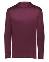 Holloway Men's Momentum Hooded Long Sleeve T-Shirt. 222830 - Maroon