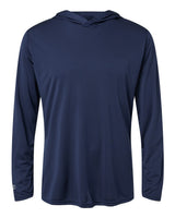 Holloway Men's Momentum Hooded Long Sleeve T-Shirt. 222830 - Navy