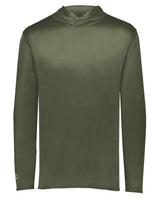 Holloway Men's Momentum Hooded Long Sleeve T-Shirt. 222830 - Olive