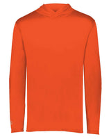 Holloway Men's Momentum Hooded Long Sleeve T-Shirt. 222830 - Orange
