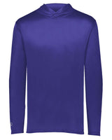 Holloway Men's Momentum Hooded Long Sleeve T-Shirt. 222830 - Purple