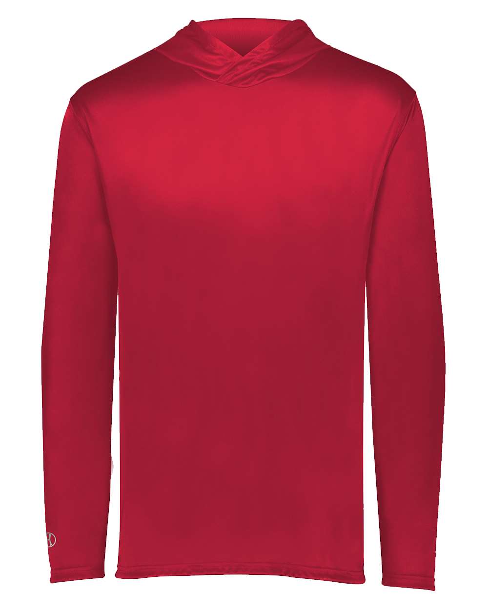 Holloway Men's Momentum Hooded Long Sleeve T-Shirt. 222830 - Scarlet