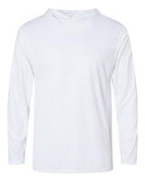 Holloway Men's Momentum Hooded Long Sleeve T-Shirt. 222830 - White