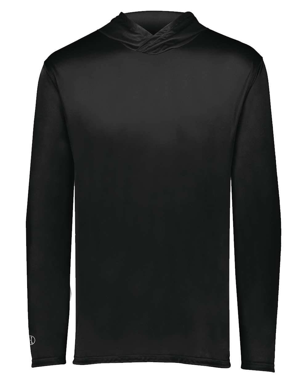 Holloway Youth Momentum Hooded Long Sleeve T-Shirt. 222831 - Black