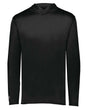 Holloway Youth Momentum Hooded Long Sleeve T-Shirt. 222831 - Black