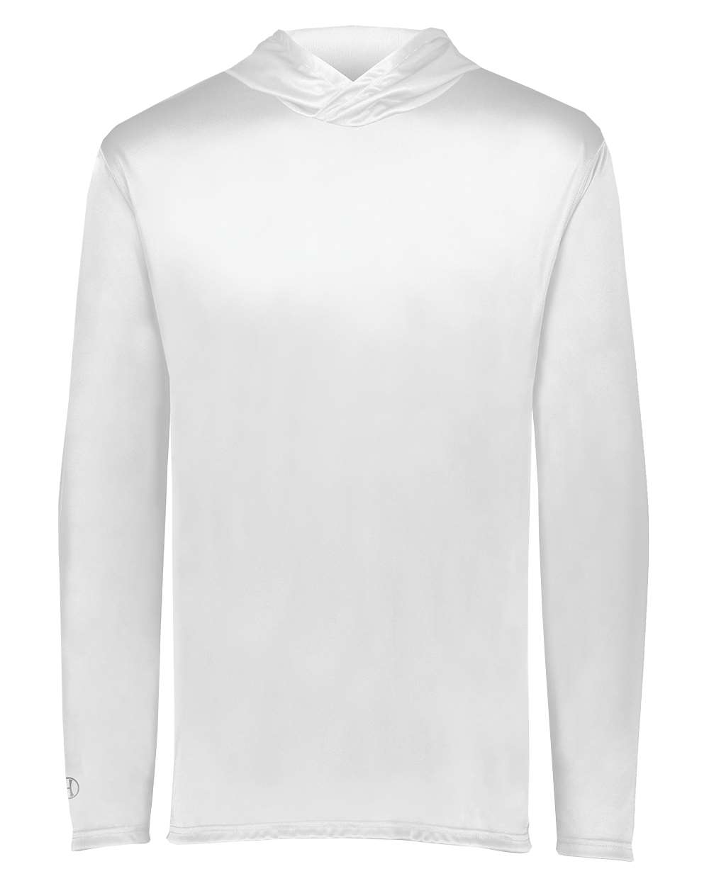 Holloway Youth Momentum Hooded Long Sleeve T-Shirt. 222831 - White