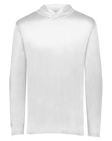 Holloway Youth Momentum Hooded Long Sleeve T-Shirt. 222831 - White