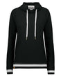 Holloway Women's All-American Fleece Funnel Neck Sweatshirt. 229763 - Black/ White