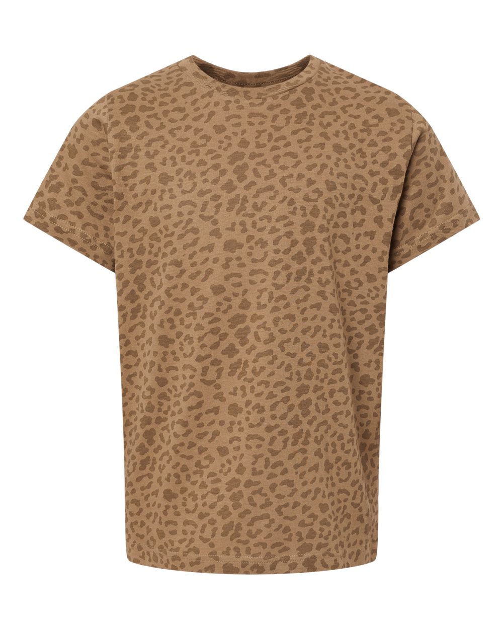 LAT Youth Fine Jersey Tee. 6101 - Brown Leopard
