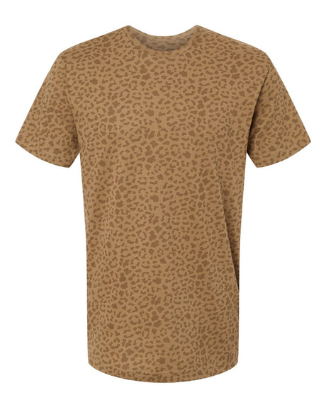 LAT Unisex Fine Jersey Tee. 6901 - Brown Leopard