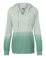 MV Sport Women's French Terry Ombré Hooded Sweatshirt. W20185 - Greenstone/ Jungle Green