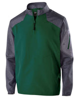 Holloway Men's Raider Quarter-Zip Jacket. 229155 - Carbon Print/ Forest