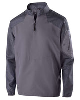 Holloway Men's Raider Quarter-Zip Jacket. 229155 - Carbon Print/ Graphite