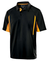 Holloway Men's Two-Tone Avenger Polo. 222530 - Black/ Light Gold