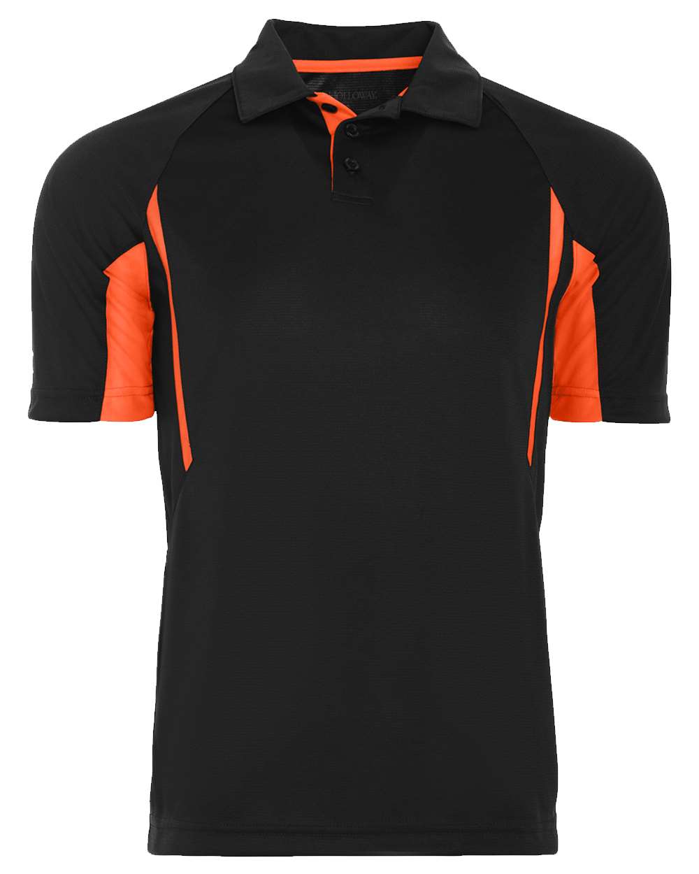 Holloway Men's Two-Tone Avenger Polo. 222530 - Black/ Orange