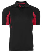 Holloway Men's Two-Tone Avenger Polo. 222530 - Black/ Scarlet