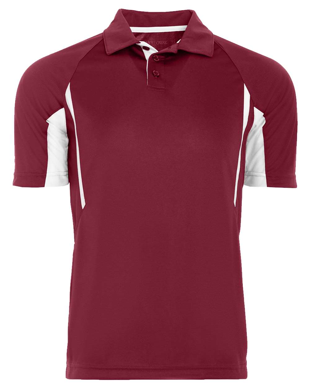 Holloway Men's Two-Tone Avenger Polo. 222530 - Cardinal/ White