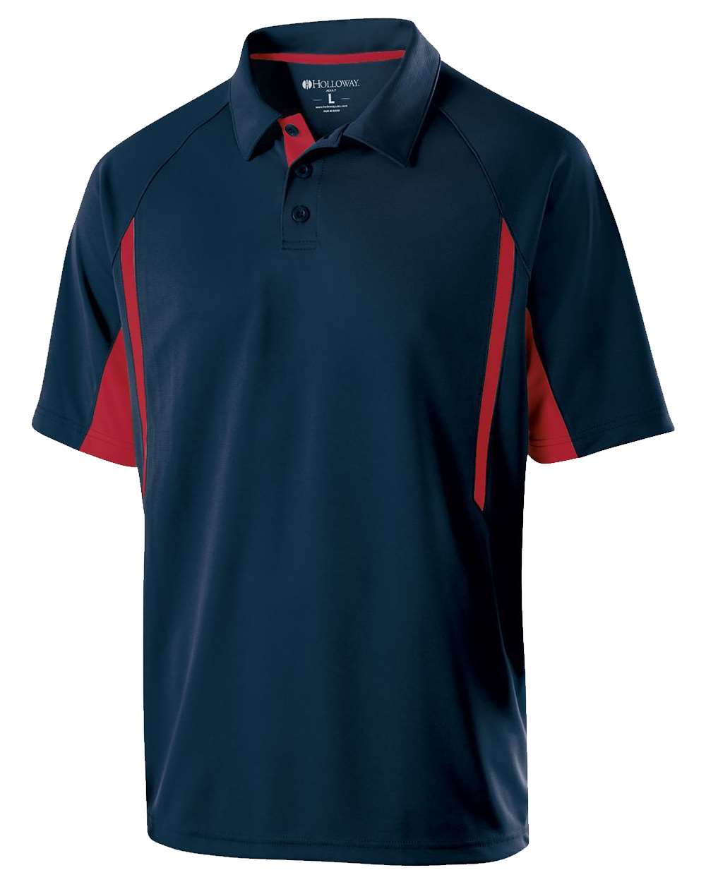Holloway Men's Two-Tone Avenger Polo. 222530 - Navy/ Scarlet