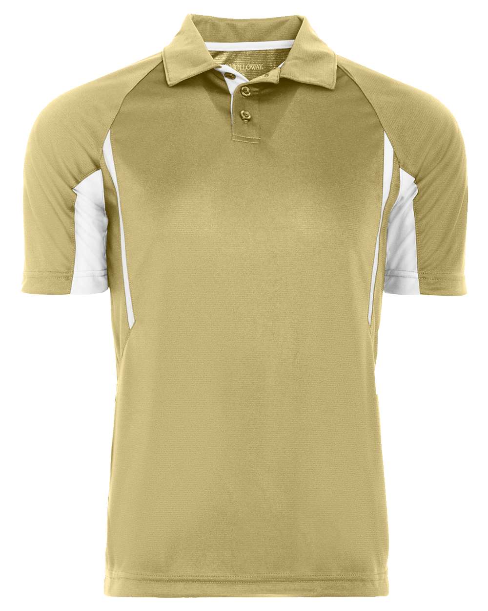 Holloway Men's Two-Tone Avenger Polo. 222530 - Vegas Gold/ White