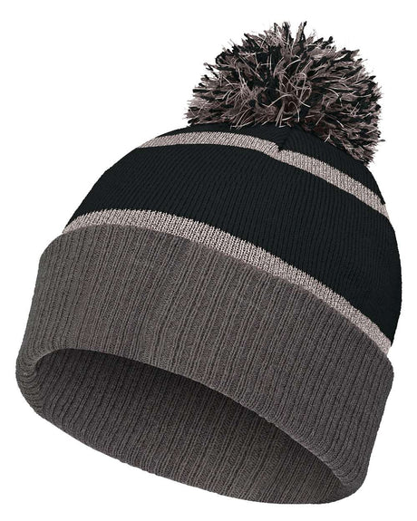 Holloway 8 1/2" Reflective Knit Beanie. 223816 - Black/ Carbon