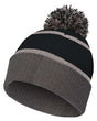 Holloway 8 1/2" Reflective Knit Beanie. 223816 - Black/ Carbon