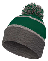 Holloway 8 1/2" Reflective Knit Beanie. 223816 - Forest/ Carbon