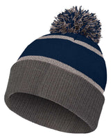 Holloway 8 1/2" Reflective Knit Beanie. 223816 - Navy/ Carbon
