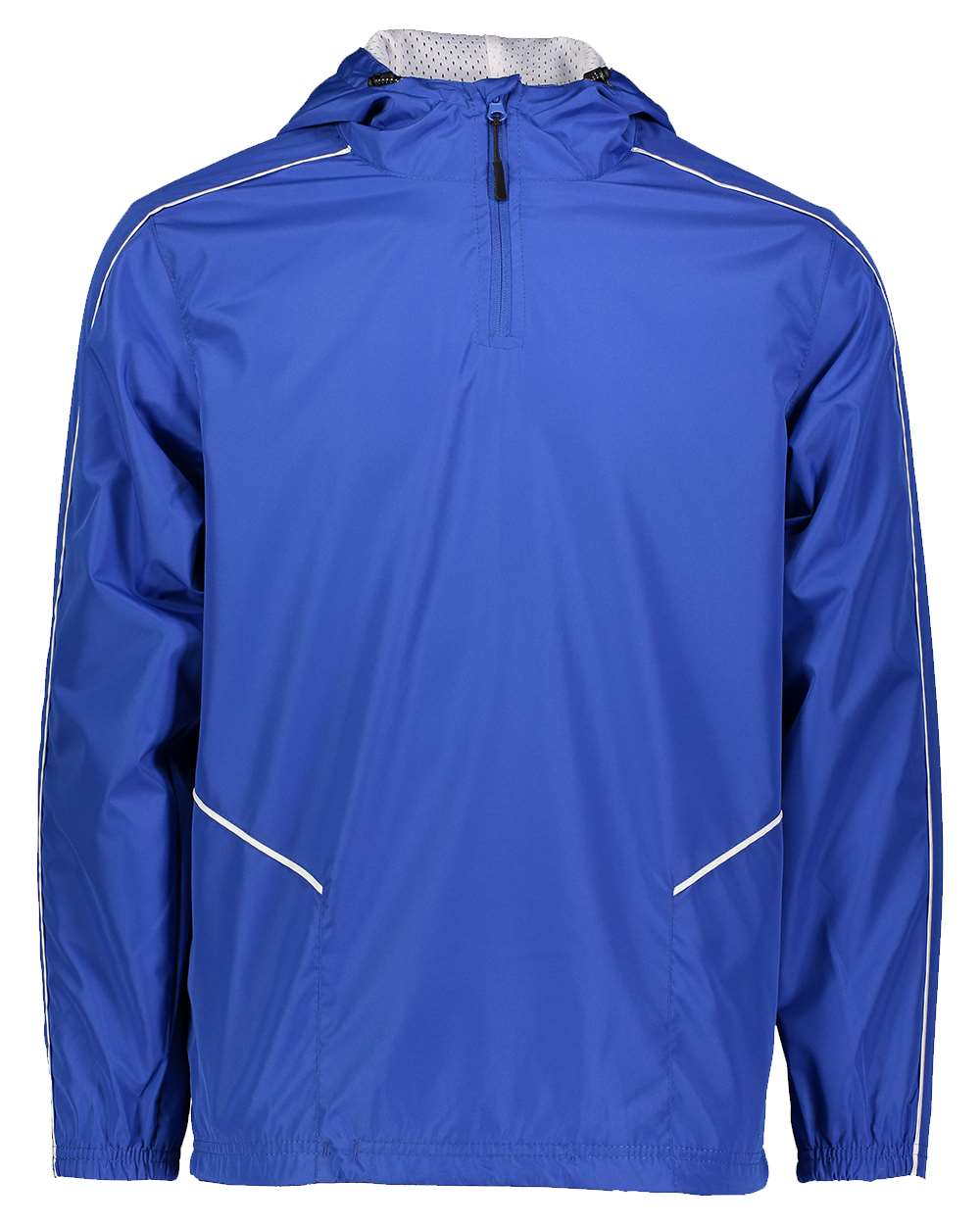 Holloway Men's Wizard Quarter-Zip Hooded Pullover. 229016 - Royal/ White