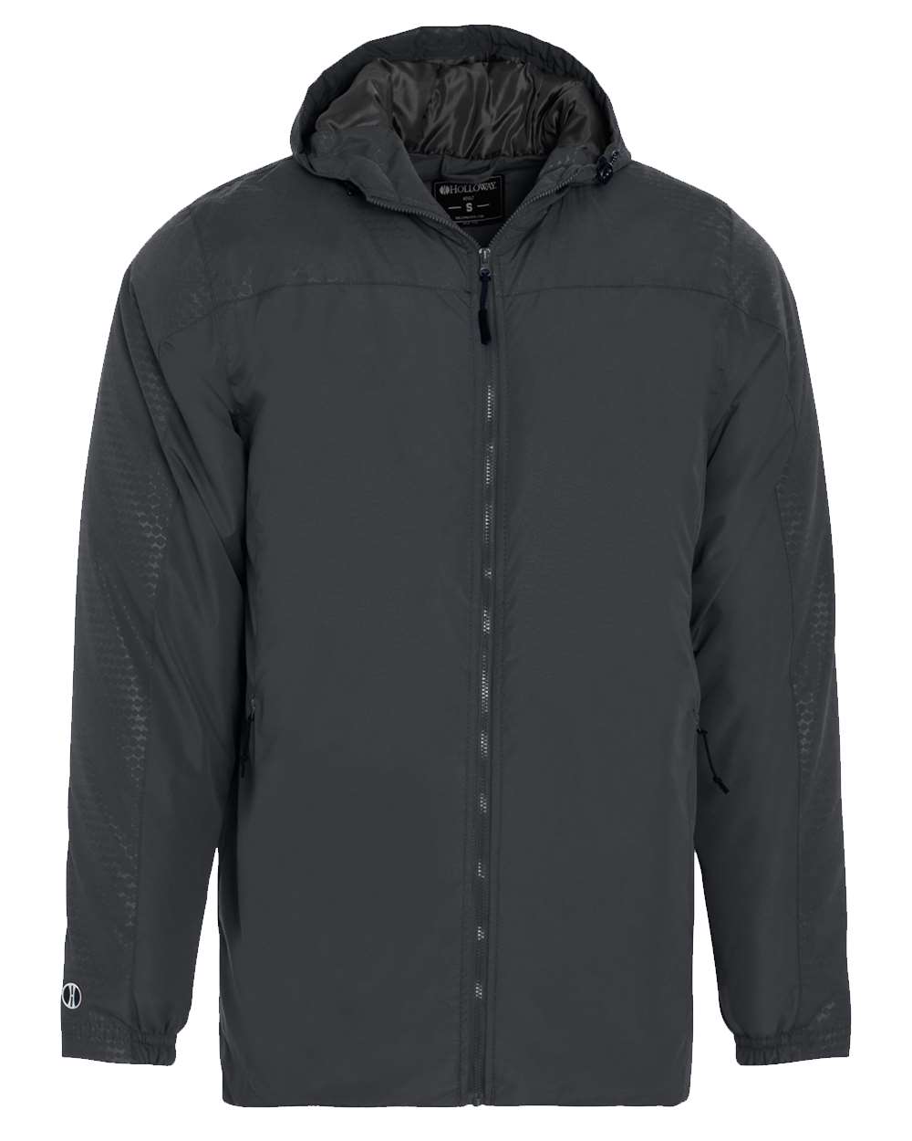 Holloway Men's Bionic Hooded Jacket. 229017 - Carbon/ Black