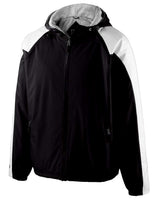 Holloway Men's Homefield Hooded Jacket. 229111 - Black/ White
