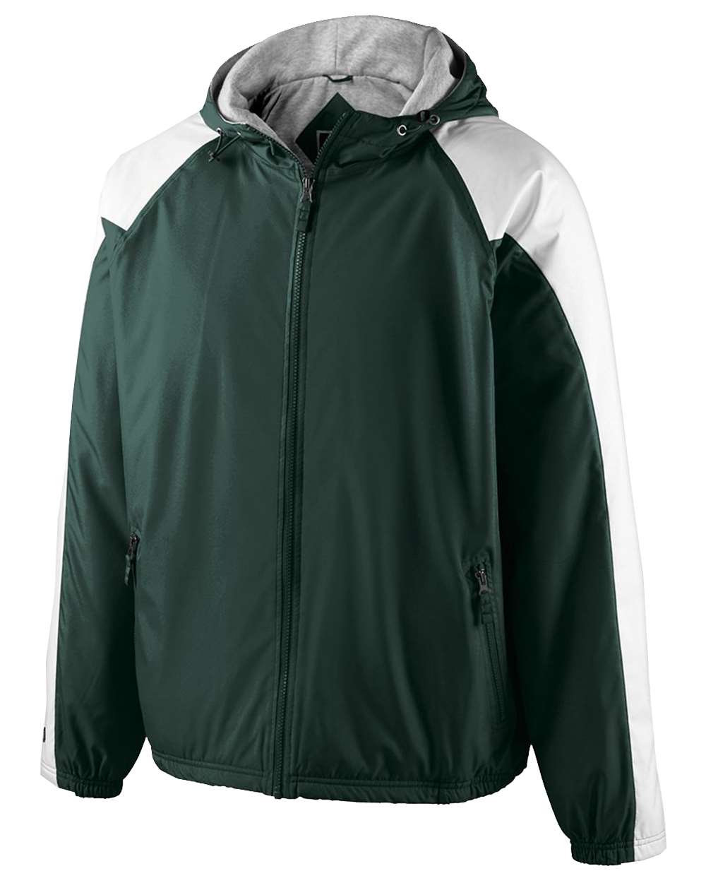 Holloway Men's Homefield Hooded Jacket. 229111 - Dark Green/ White